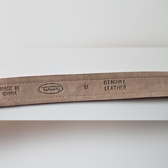 Talbots Genuine Leather Belt Women M - Picture 3 of 4